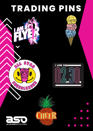 Pin Flyer Flyer Lapel Pins - 5 Pack Pink – Open Championship Series Merch